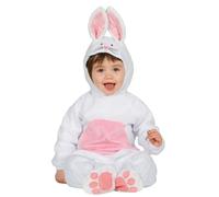 Déguisement Lapin Blanc Et Rose Bébé - Taille: 18 - 24 Mois (89 - 93cm) Blanc
