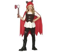 DÉGUISEMENT LE PETIT CHAPERON ROUGE LOUP FILLE 5-6 ans