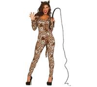 FIESTAS GUIRCA Costume Léoparde Femme Adulte avec Diadème et Queue