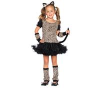 Déguisement Léopard Fille - Taille: 10-12 Ans (134-140 Cm) Noir