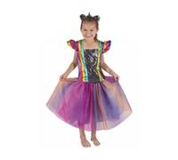Déguisement Licorne Arc-en-Ciel Fille PtitClown - Robe multicolore + Serre-tête - Dès 3 ans 7-9 ans