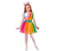 Déguisement Licorne Arc-En-Ciel Fille - Taille: 11-13 Ans (158 Cm) Multicolore
