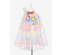 Déguisement licorne : cape + serre-tête + baguette multicolore 3A