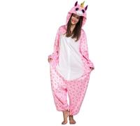 Déguisement Licorne Coeurs Adulte - Rose - Taille M/L - Pour Carnaval et Soirées Déguisées M/L