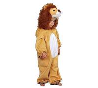 Déguisement lion enfant - Peluche - Marron clair et blanc - 2 à 3 ans