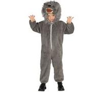 Déguisement Loup Féroce Garçon 3/4 Ans Gris 87490 Guirca