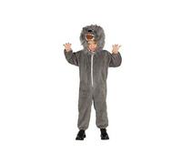 Déguisement Loup Féroce Garçon 5/6 Ans Gris 87491 Guirca