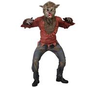 Guirca - Costume Loup Horreur, Couleur Rouge et Marron, Taille Unique, 80700