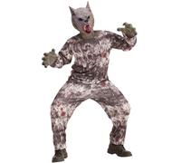 Déguisement Loup Garou Enfant 5-7 Ans (128 Cm) Argenté