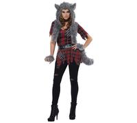 Déguisement Loup Garou Femme - Taille: S (38/40) Argenté