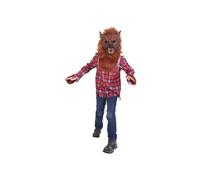 déguisement loup-garou lycanthrope féroce enfant - 10/12 ans - rouge - ptitclown 22099