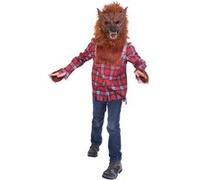 déguisement loup-garou lycanthrope féroce enfant - 5/6 ans - rouge - ptitclown 22097 Rouge G
