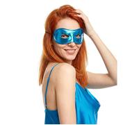Déguisement - Loup métallisé bleu - adulte - Intérieur - Mixte - Plastique souple