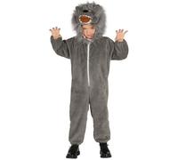 Déguisement Loup pour Enfant de 3-4 ans - ALPEXE - Animaux - Gris - Polyester