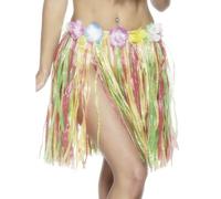 Déguisement Luau Hawaïen de Luxe Multi Hula Jupe Taille Élastique par Smiffys