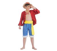 Chaks Déguisement Luffy One Piece – Garçon 9/10 ans – Rouge – Générique c4612140