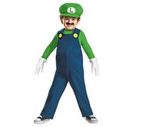 Déguisement Luigi Bébé - Mario - Combinaison, Faux ventre, Casquette, 2 Gants - Garçon 3-4 ans