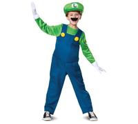 Déguisement Luigi Deluxe Enfant - Mario - Garçon - Orange - Noir 4-6 ans