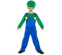 Déguisement Luigi Garçon 7-8 Ans Vert
