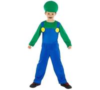 DÉGUISEMENT LUIGI GARÇON 7/8 ANS Vert, Anis, Menthe, Eau 11-12 ans