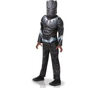 Rubie's Déguisement Panthère Noire Deluxe – Costume complet enfant garçon 3-8 ans (3 tailles, L)