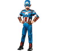 Déguisement Luxe Captain America Série Animée Sur Cintre - Taille S