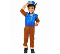 Déguisement Luxe Chase Pat Patrouille - Taille: 3 À 4 Ans (90 À 104 Cm) Bleu