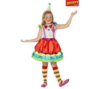 Déguisement Luxe Clown Fille Taille 10/12 Ans Multicolore