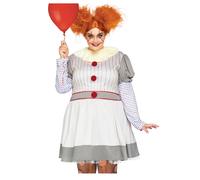 Déguisement Luxe Clownette Terrifiante Grande Taille Femme - Taille: 3xl/4xl (54-58) Multicolore
