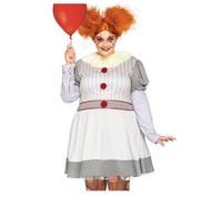 Déguisement luxe clownette terrifiante grande taille femme XXXL/XXXXL