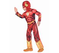 Déguisement Luxe Flash Enfant - Taille: 6 - 8 Ans (128 Cm) Rouge