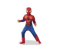 Rubie's Déguisement enfant Spider-Man Marvel officiel – muscles rembourrés, cagoule velcro 5-6 ans