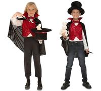 déguisement magicien enfant - 3/5 ans - rouge - 204133