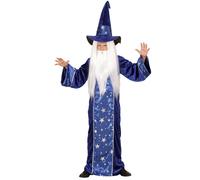 Déguisement Magicien Étoilé Bleu Enfant 11 À 13 Ans Bleu