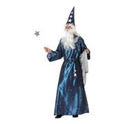 Déguisement Magicien Homme Taille Unique Bleu