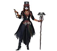 Déguisement Magicienne Vaudou Femme - Taille: S (38/40) Noir