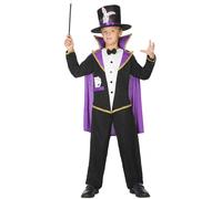Déguisement Maître Magicien Enfant 7-9ans (130-145 Cm) Noir