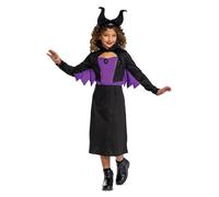 Déguisement Maléfique Classique Fille - Taille: 5 - 6 Ans (109 - 126 Cm)) Noir