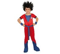 Déguisement Manga Ninja Rouge Garçon 10/12 ans - Dragon Ball - Asie - Polyester - Répond aux normes UE