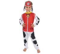 Chaks - Costume Marcus pour enfants, tenue officielle Pat’ Patrouille, ensemble 3 pièces avec bandeau, t-shirt et pantalon pour carnaval