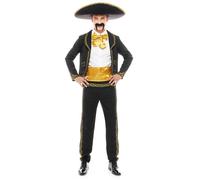 Déguisement Mariachi Roberto Noir - PARTILANDIA 2010, S.L. - Homme - Carnaval et fêtes mexicaines S