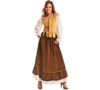 Déguisement Marianne femme - Jaune - Taille M/L - Costume d'Hôtelière ou Tavernière M/L