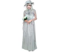 Déguisement mariée cadavre de luxe femme - WIDMANN - Halloween - Noir L