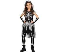 déguisement mariée funèbre squelette fille - 10/12 ans - noir - guirca 77393 Noir G