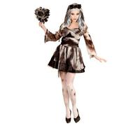 Déguisement Mariée Noire Femme Halloween, Taille Small Noir