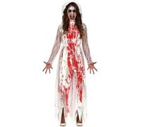 Déguisement Mariée Sanguinolente Femme - Sang - Polyester - Rouge L