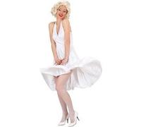 Widmann Déguisement Marilyn Femme Robe Années 50 Blanc