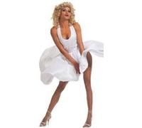 W WIDMANN MILANO Costume Marilyn robe blanche années 50 déguisements de carnaval