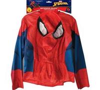 RUBIE'S SPIDER-MAN - Marvel officiel - Déguisement pour Enfant avec un Top Imprimé avec logo araignée Spider-man son Masque en Plastique - Taille Unique 5-8 ans - Super Héros Avengers Halloween