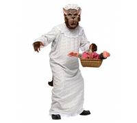 Déguisement Méchant loup en costume de grand-mère - Horror-Shop.com - Adulte - Blanc/Multicolore